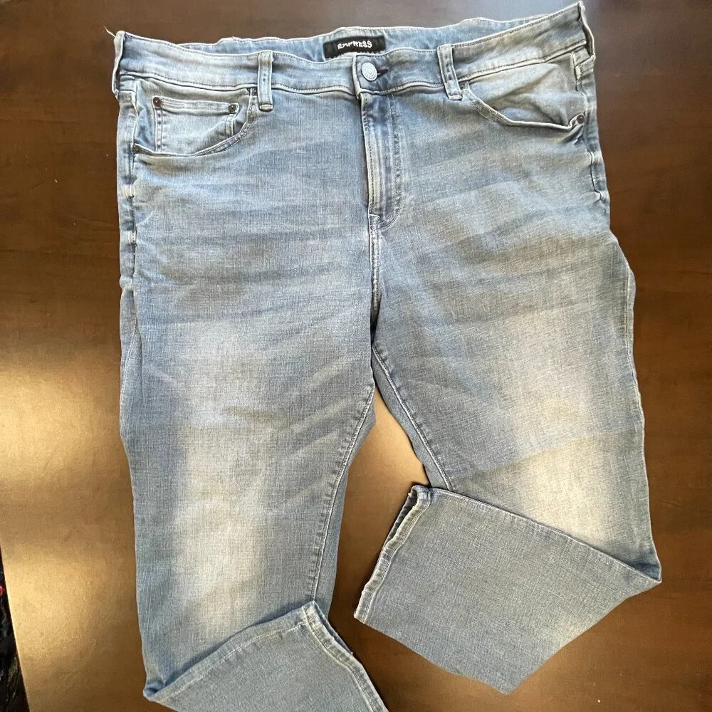 Express Mens Slim Fit Hyper Stretch Jeans Size 40x30 - Picture 1 of 4